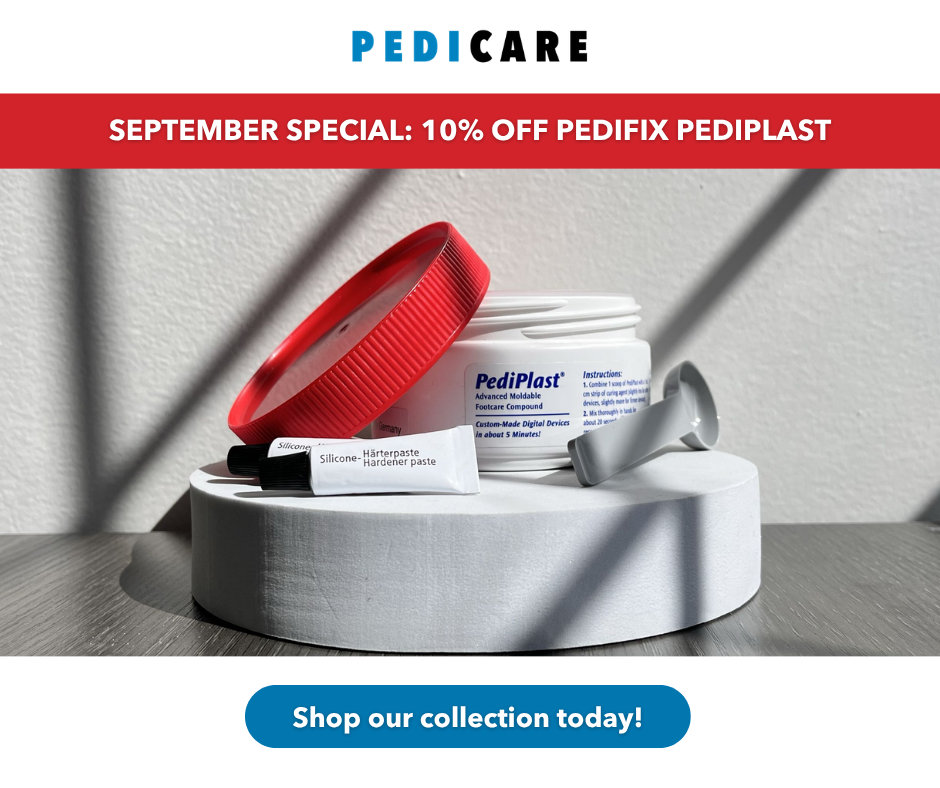PediPlast on Podium with shadows cast from a window